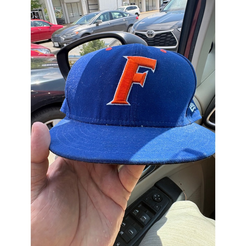 New Era 59FIFTY Florida Gators Fitted Hat Size 8 Blue Orange NCAA Baseball Cap